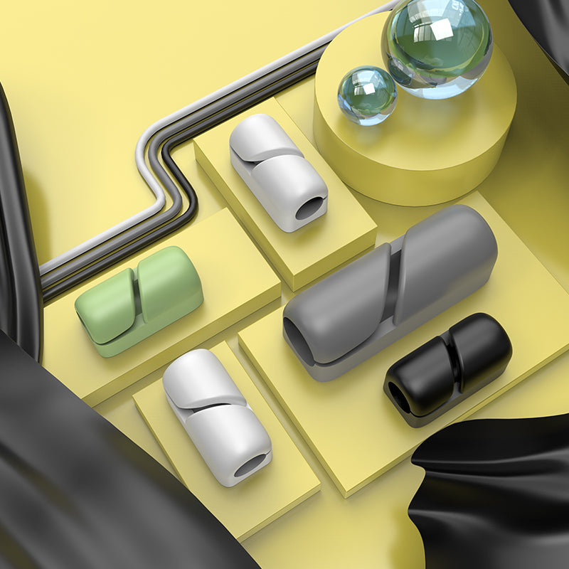 Silicone Cable Clips – Desk Cable Organizer