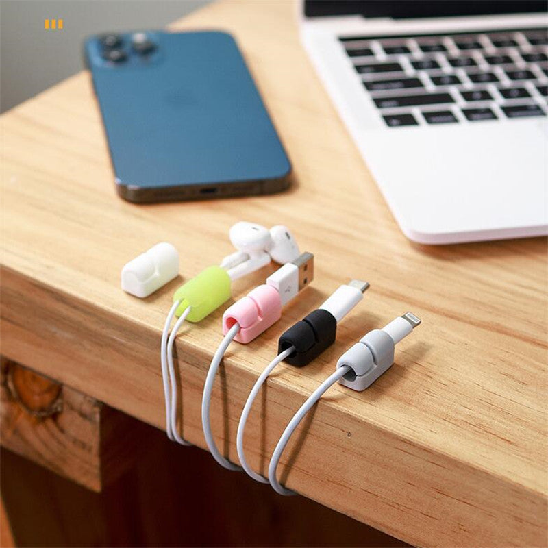 Silicone Cable Clips – Desk Cable Organizer