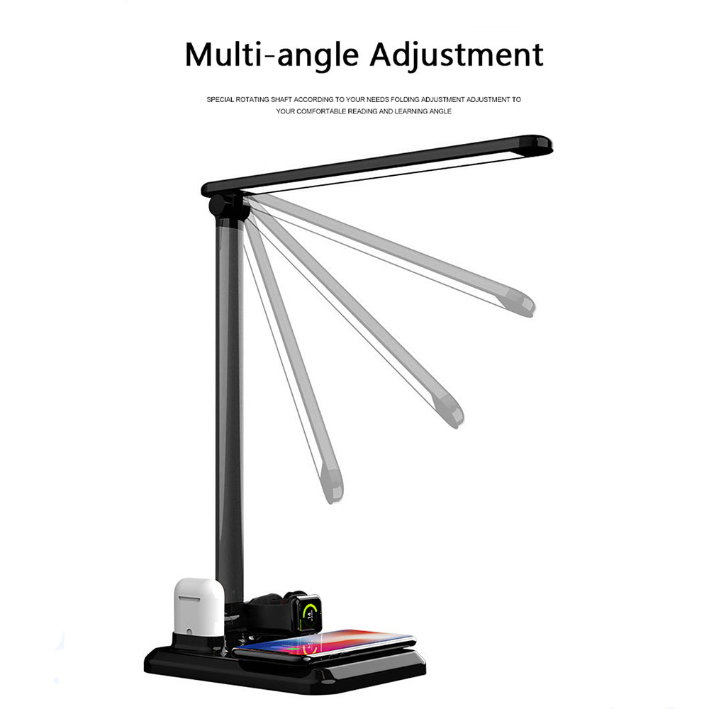 4 in 1 LED Desk Lamp Light & Wireless Charger