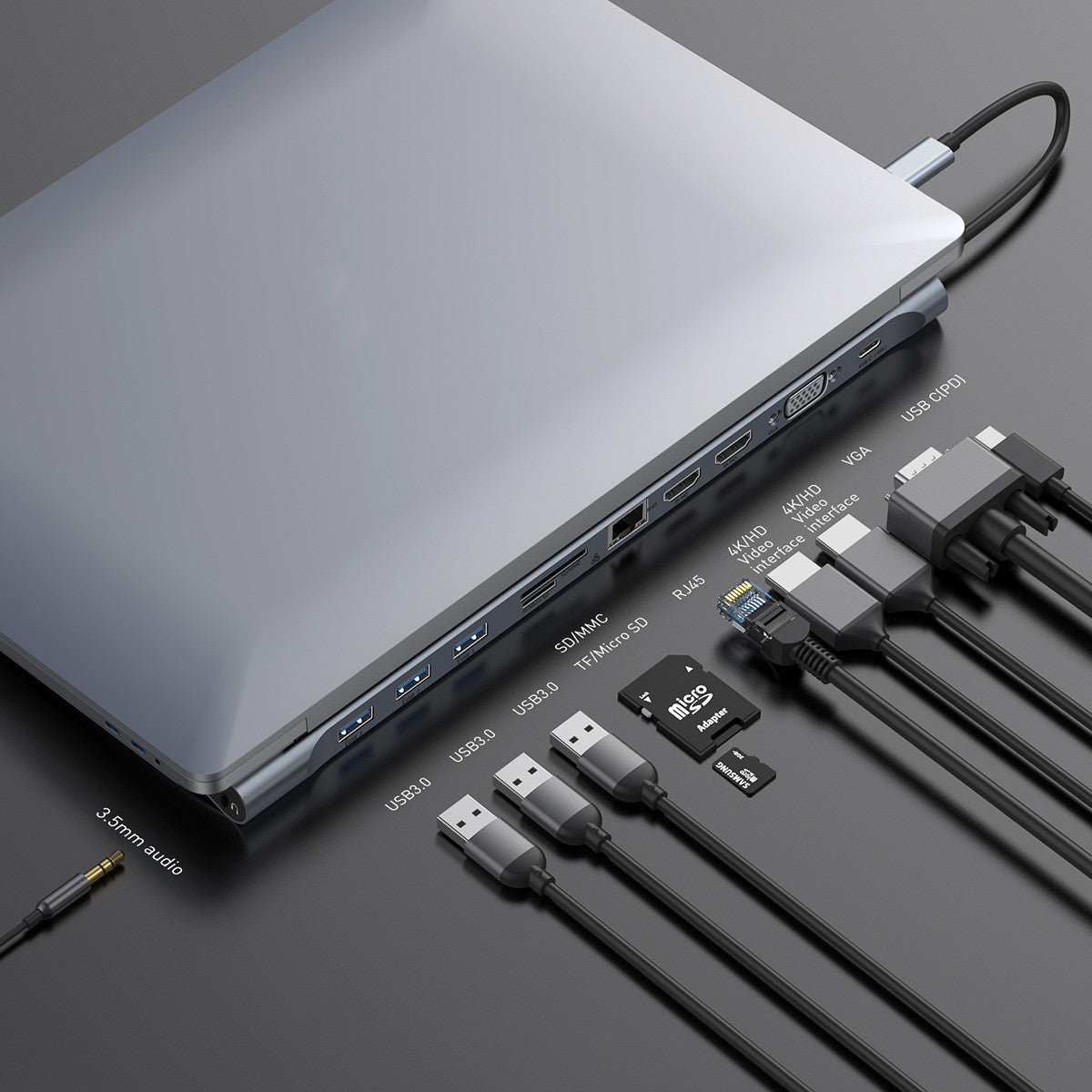 Multifunctional Type C Smart HUB (Docking Station)