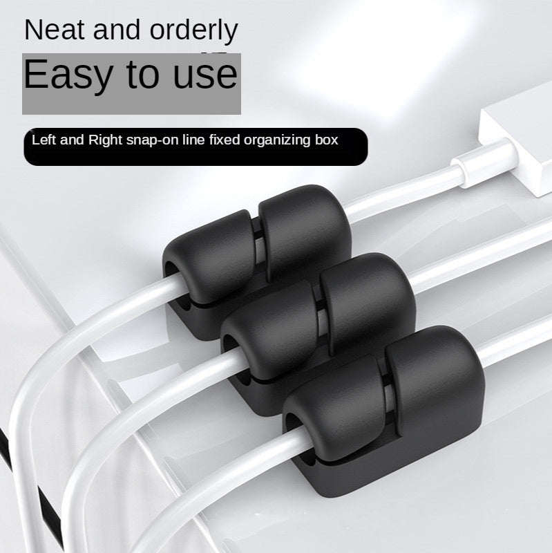 Silicone Cable Clips – Desk Cable Organizer