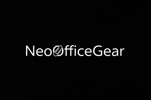 NeoOfficeGear Black Background Logo